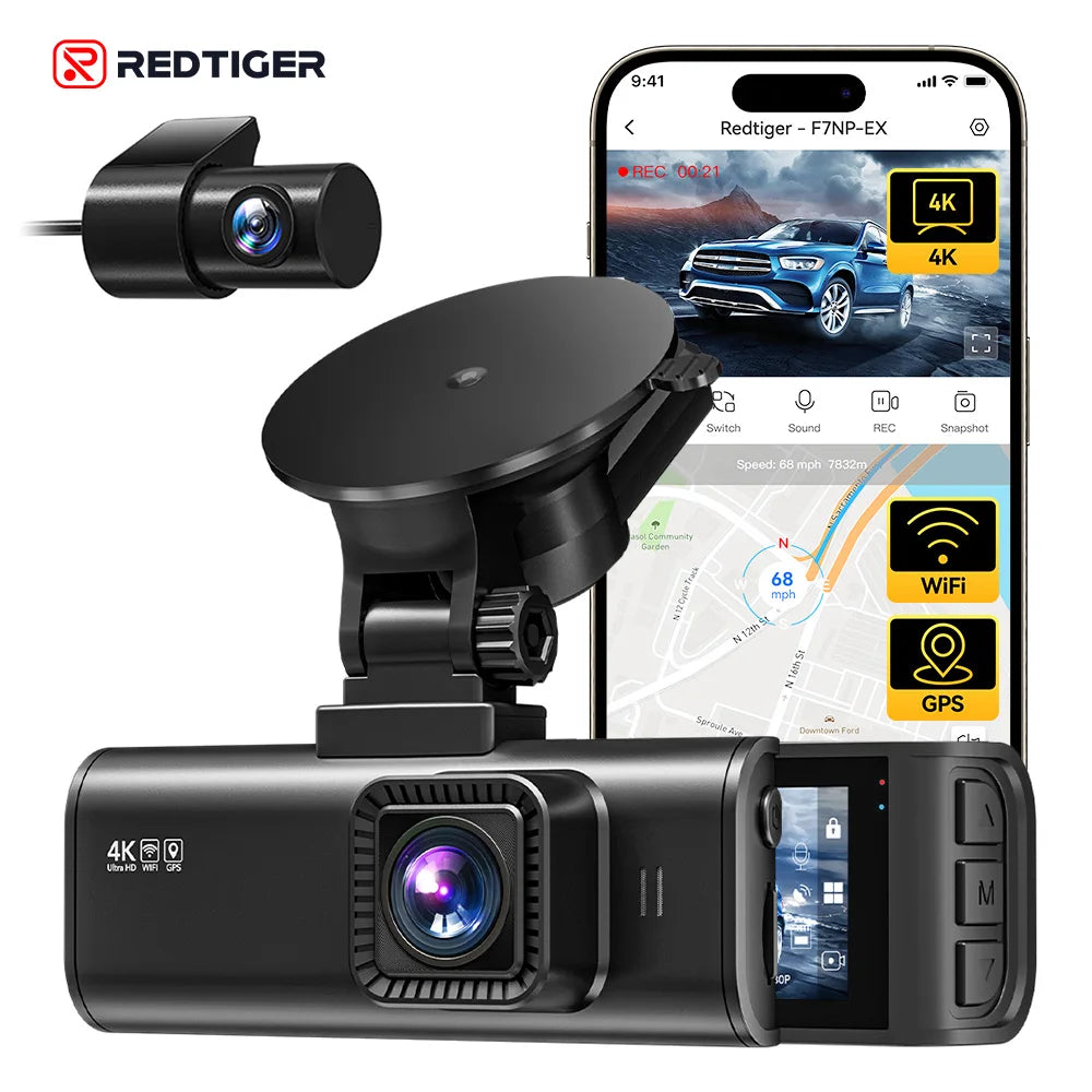 4K+1080P Dash Cam