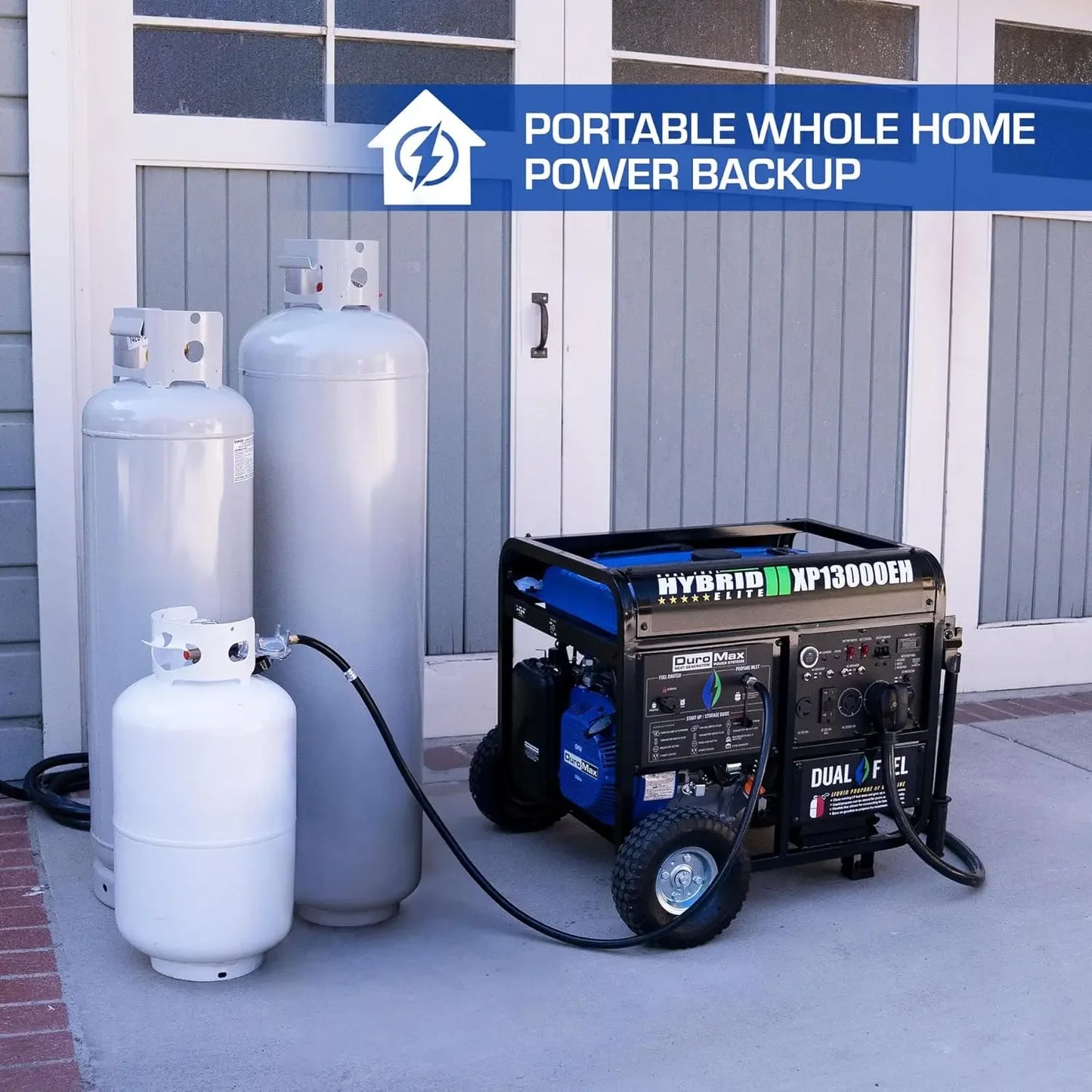 13,000-Watt Dual Fuel Portable Generator