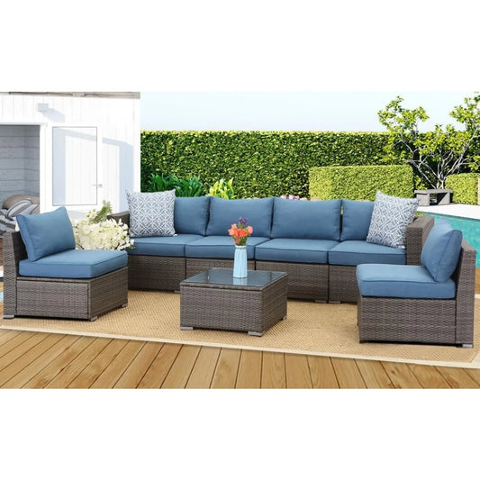7 Piece Patio Furniture Set