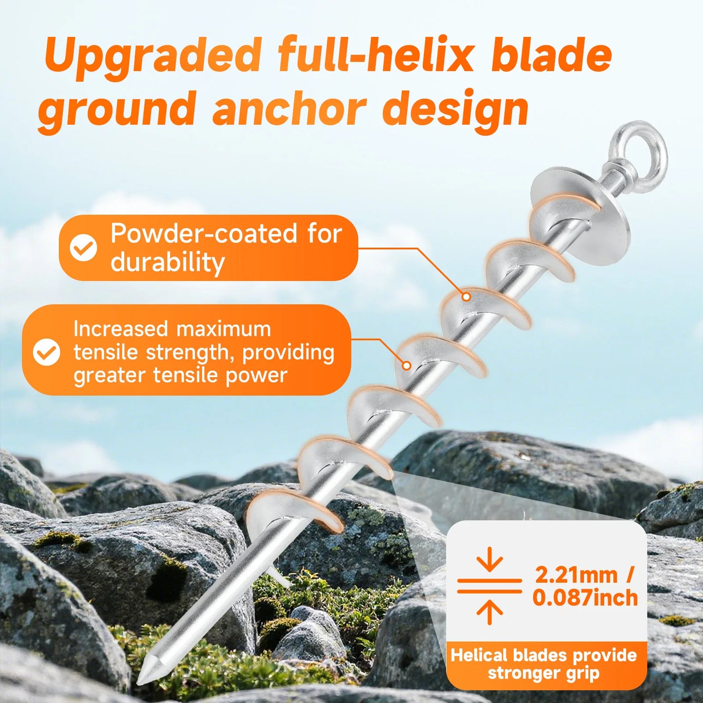 15-Inch Heavy-Duty Anchor  For Tent