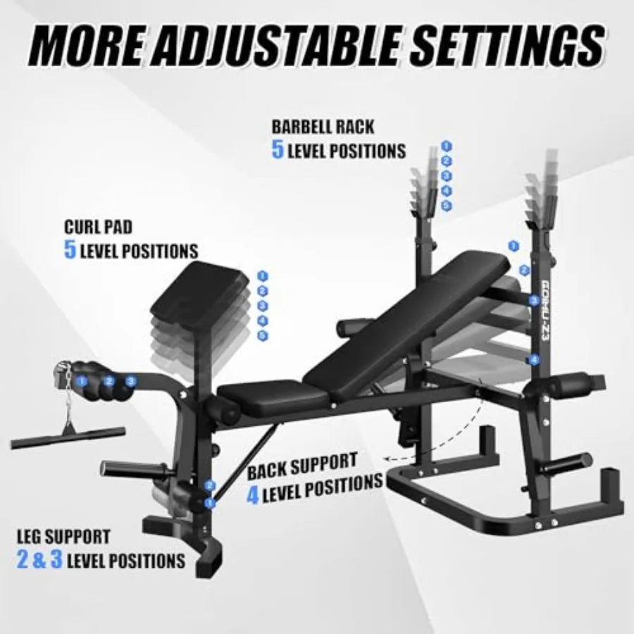 900LBS Weight Bench Set no Weights
