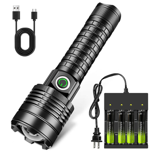 Rechargeable LED Flashlight with 18650 Battery