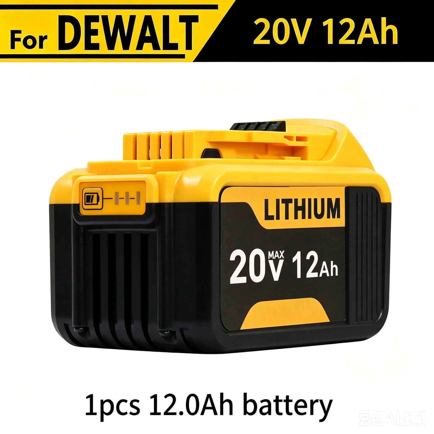  Compatible with DCB203, DCB206, DCB205, DCB204, DCB200 for DeWalt 20V Battery Replacement,