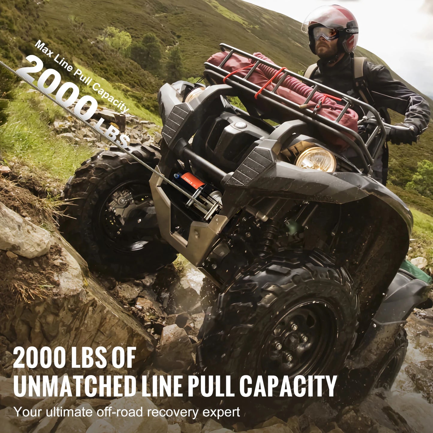 2000lbs Electric Winch