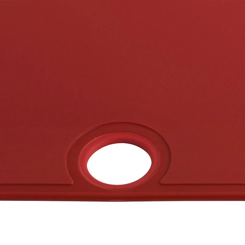14" x 11" Gripper Non-Slip Poly Cutting Board, Red