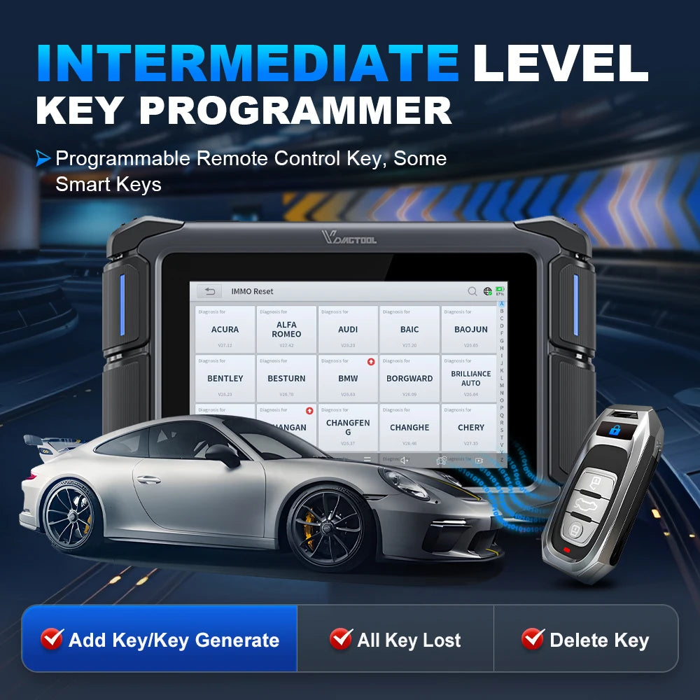OBD2 Bi-Directional Car Diagnostic Tool Key Programmer
