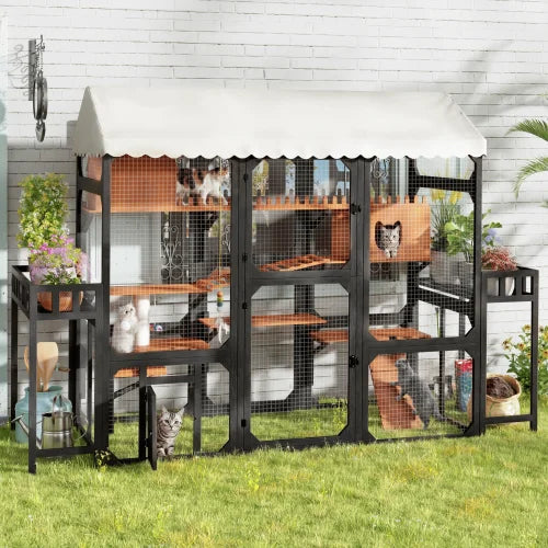 Large Outdoor Cat Enclosure Wooden