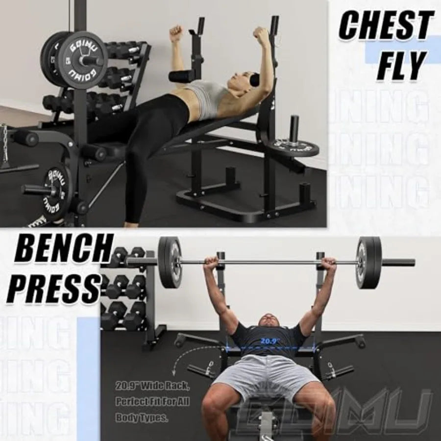 900LBS Weight Bench Set no Weights
