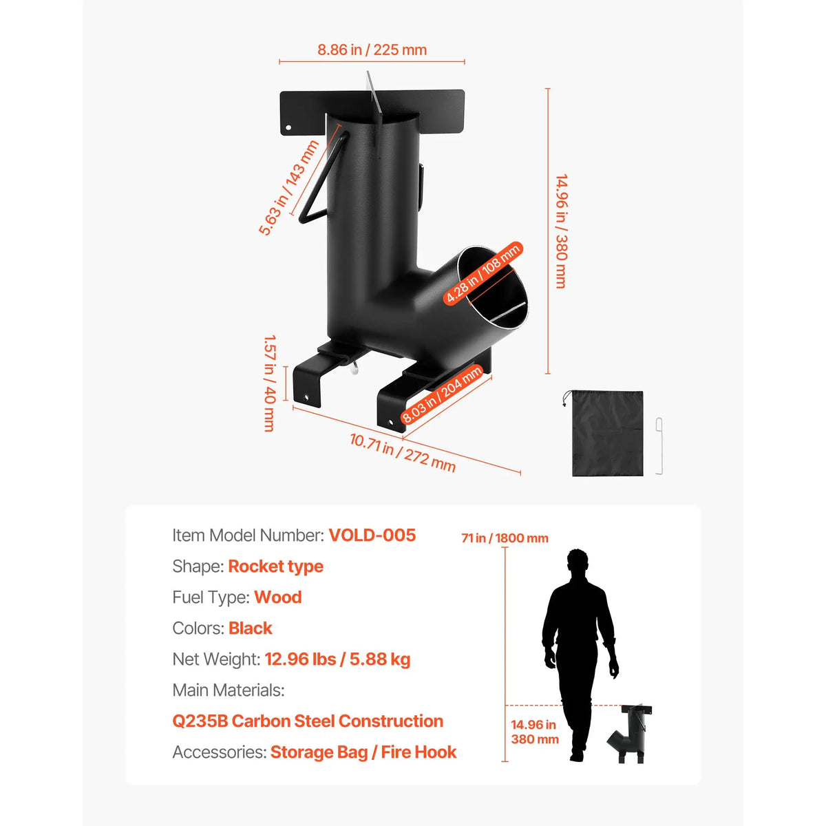 Camping Rocket Stove