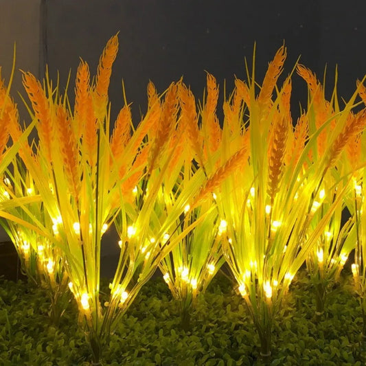 1PC 7Head Solar powered wheat ear