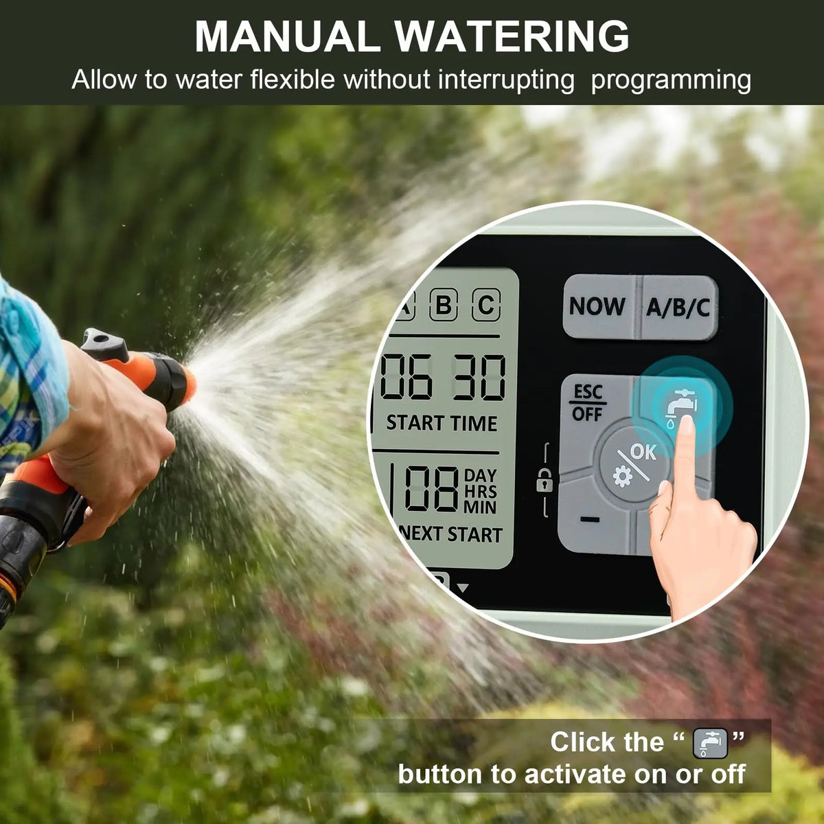 3 Outlets Garden Water Irrigation Timer