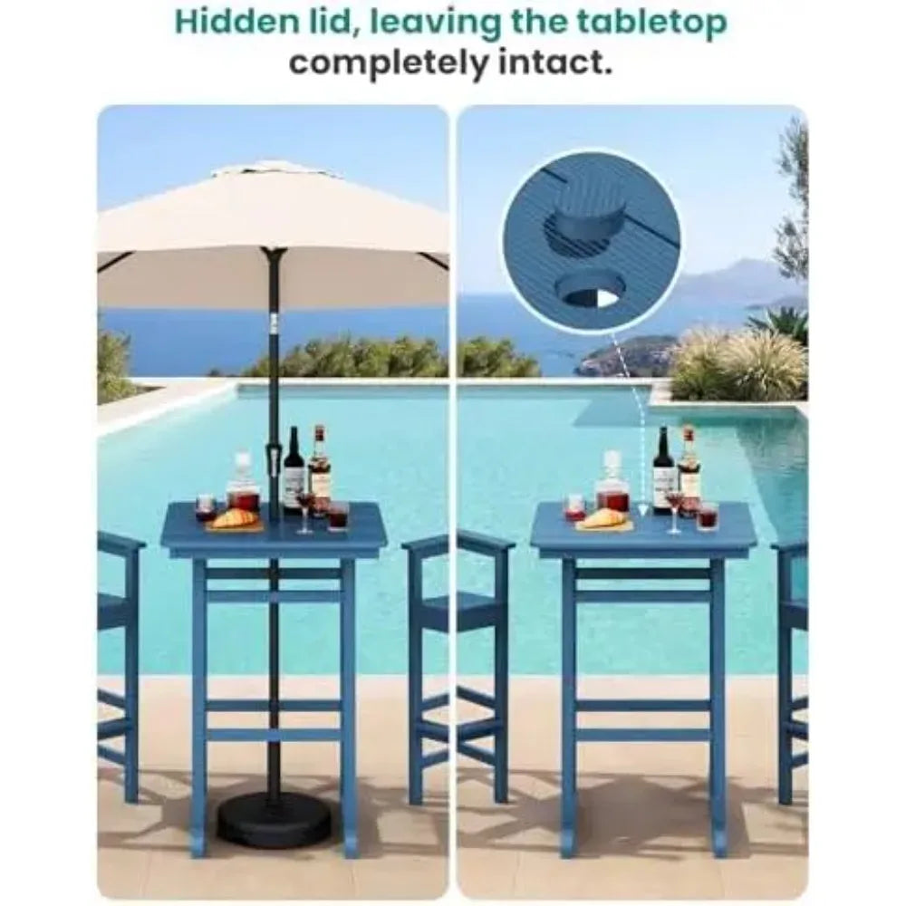 Adirondack Chairs and Bar Table Set