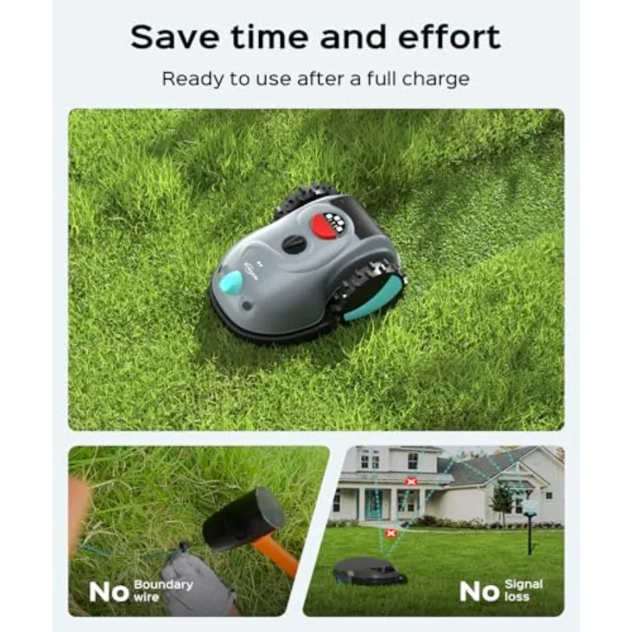 Robot Lawn Mower with HD Vision Navigation