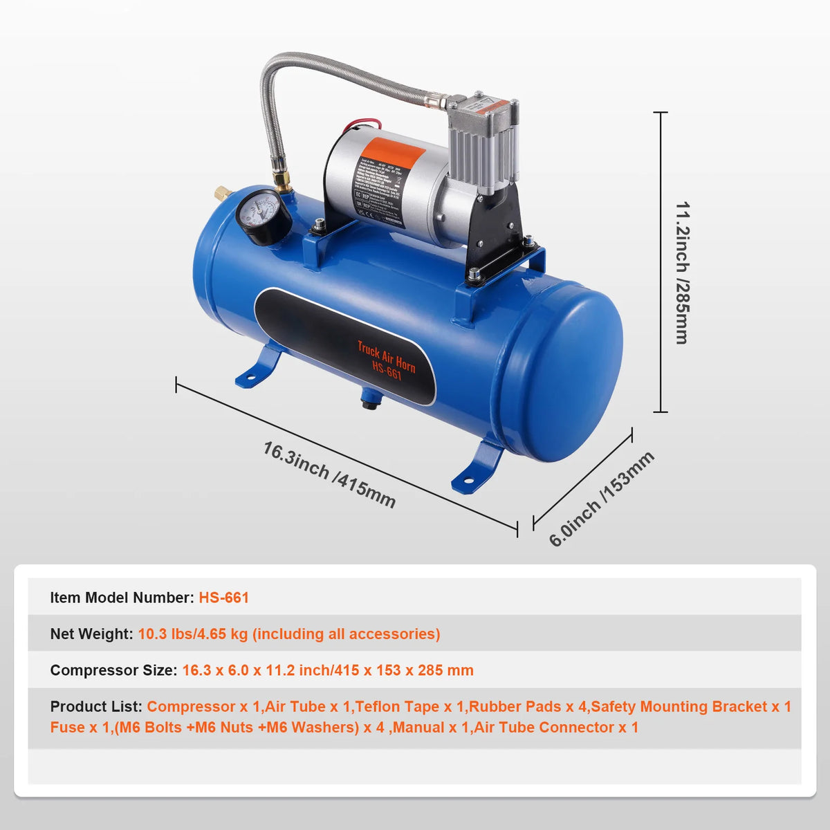 12V Air Compressor with Tank