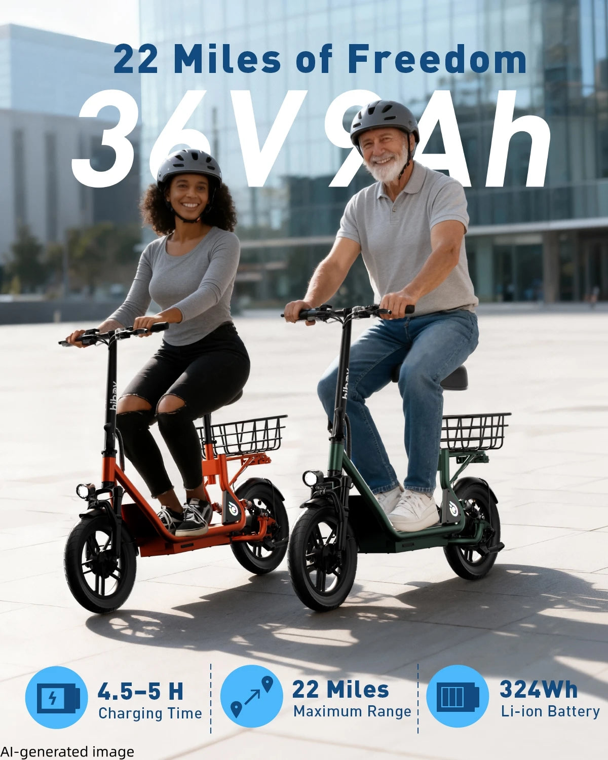 Electric Scooter with Seat for Adults
