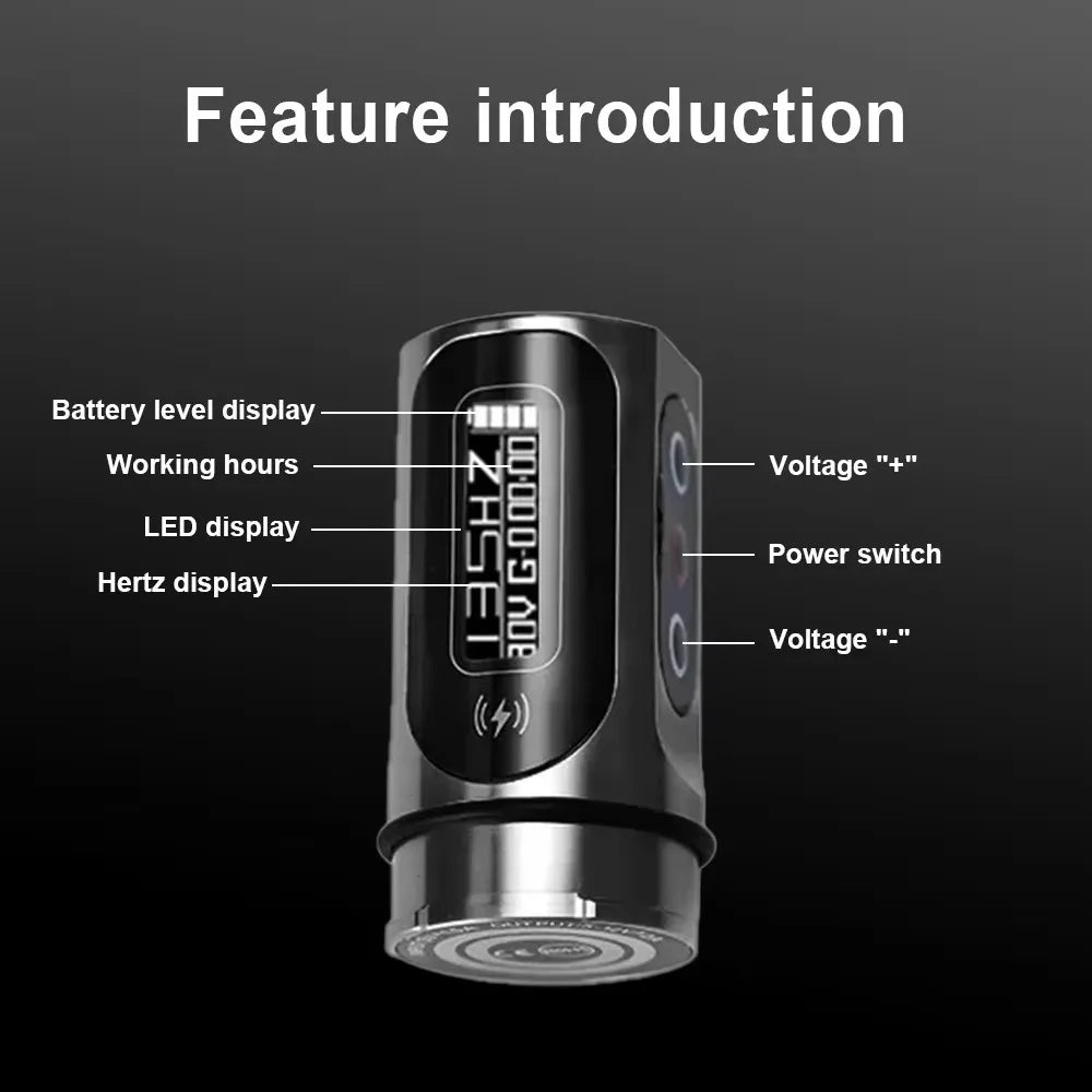 Professional Tattoo Pen  Wireless  2Battery