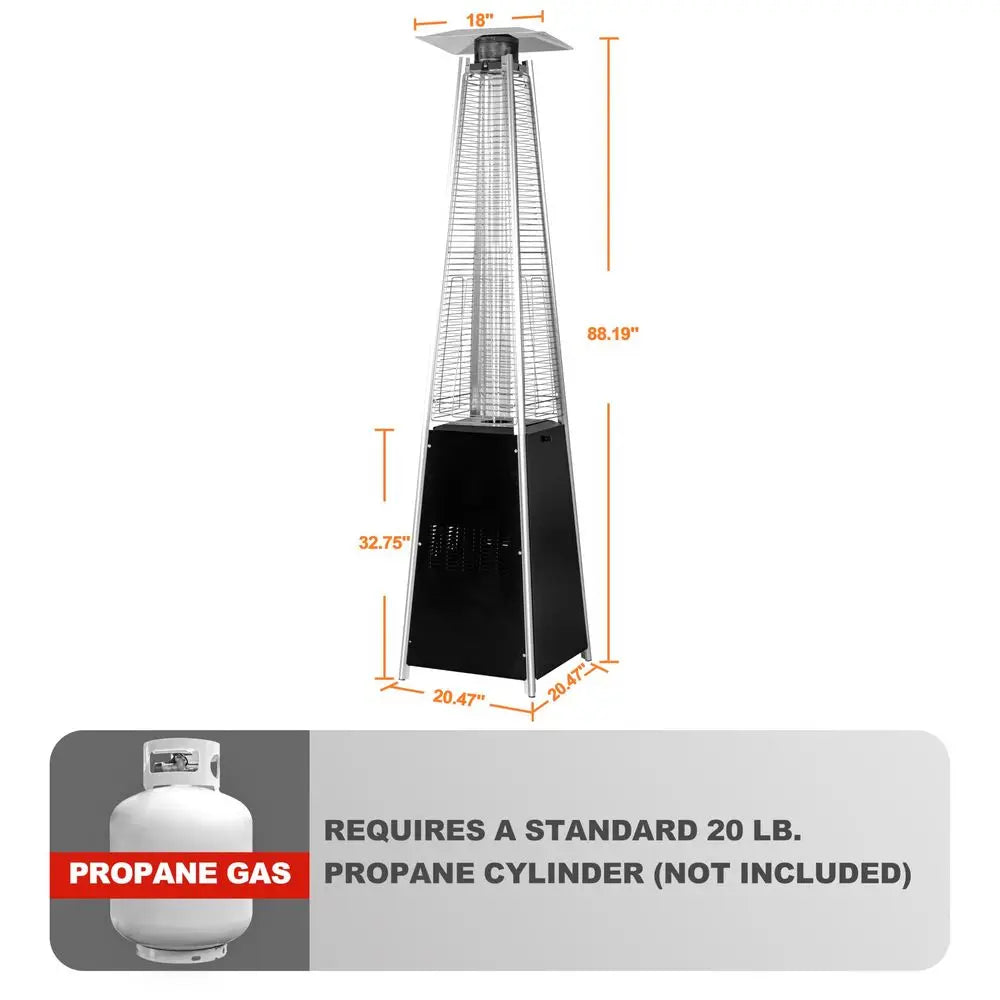 48,000 BTU Outdoor Pyramid Propane Patio Heater