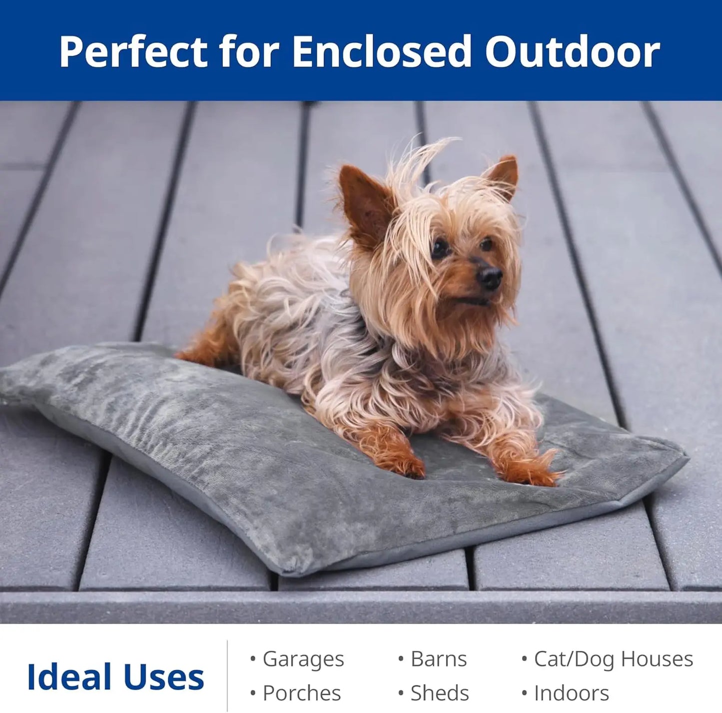 Outdoor  Pet Heating Pad with Steel-Wrapped Cord