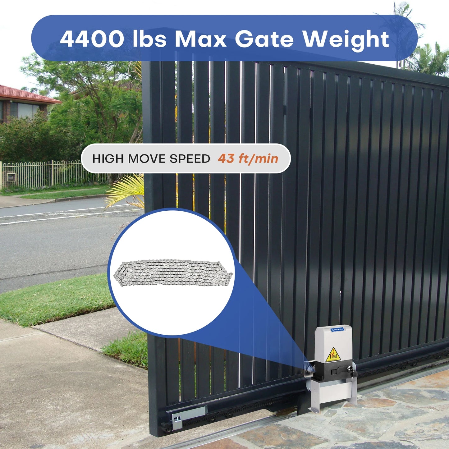 Automatic Sliding Gate Opener Kit