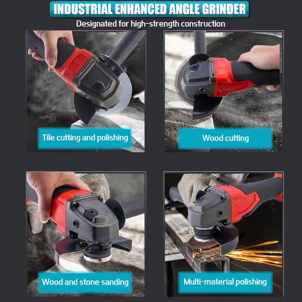 125mm Electric Angle Grinder For Milwaukee 18V Battery