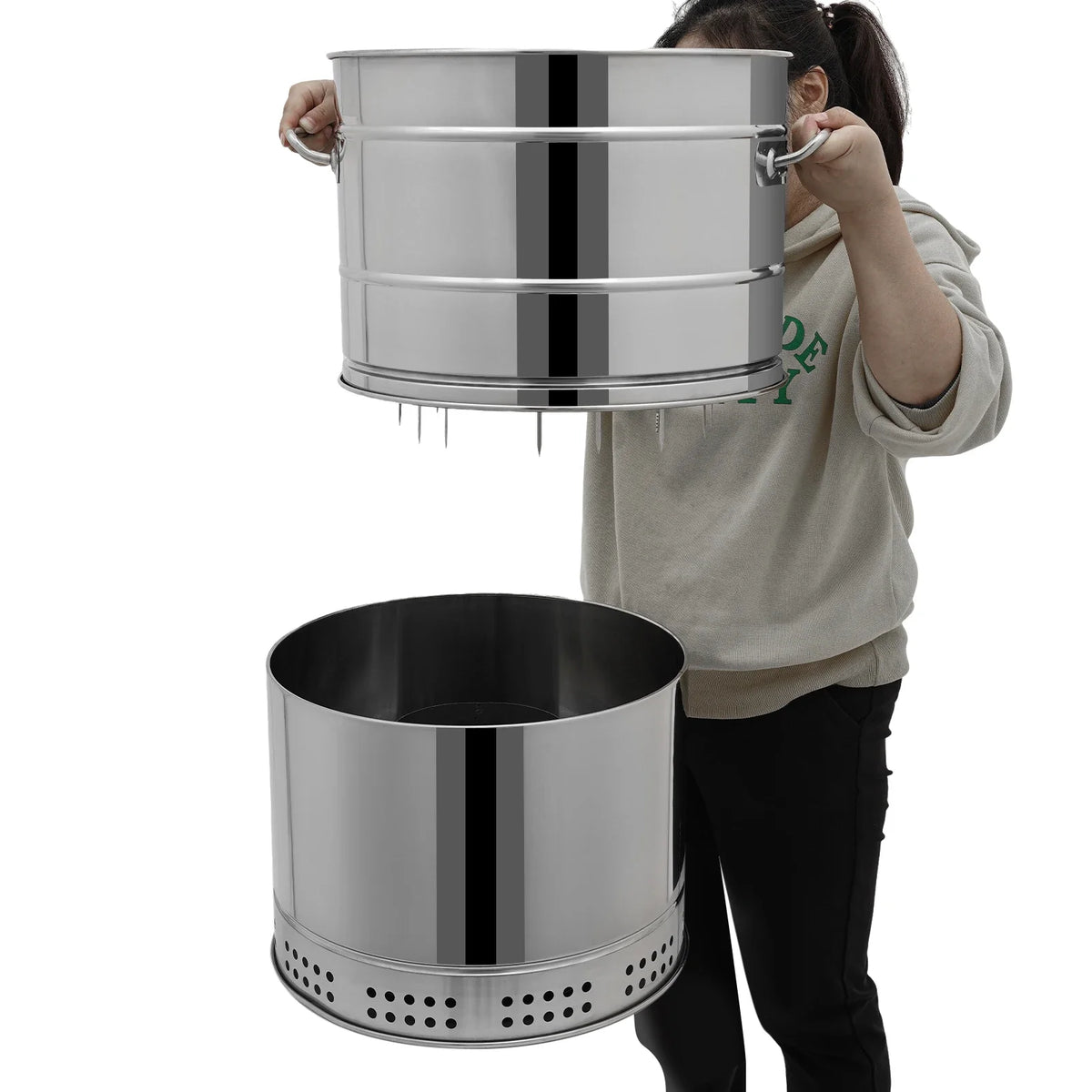 Freestanding Smokeless Charcoal Grill