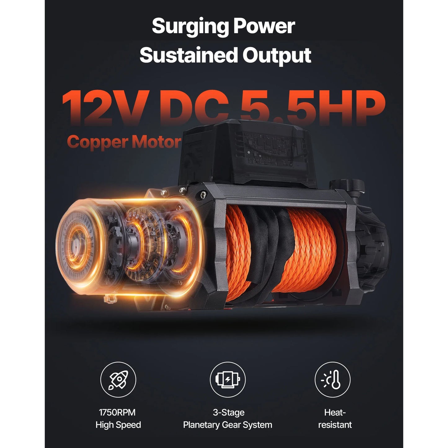 Electric Winch 12V DC