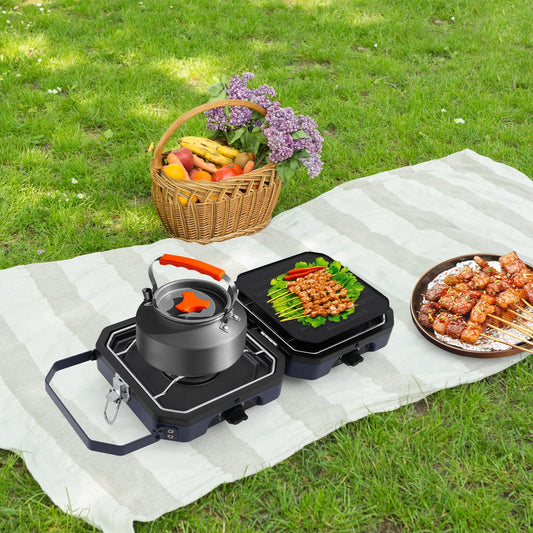 Camping Stove with Grill Pan