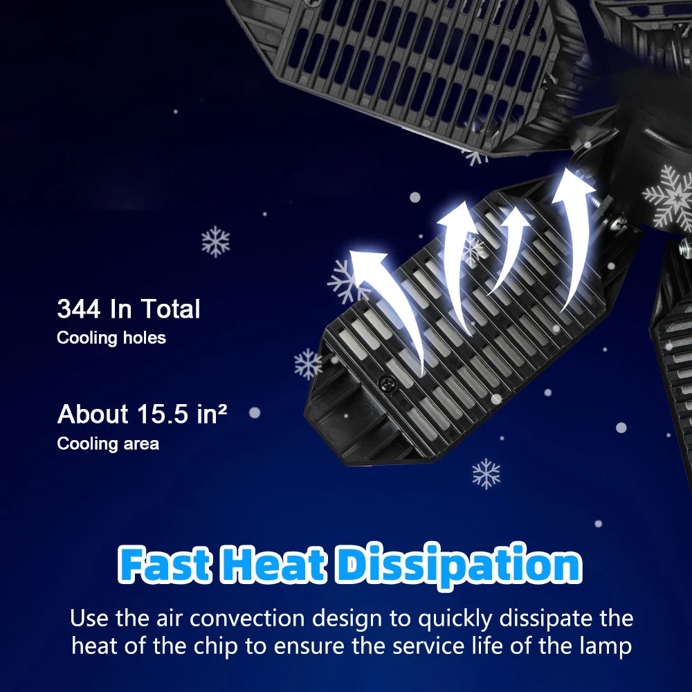 200W Garage Light LED Foldable