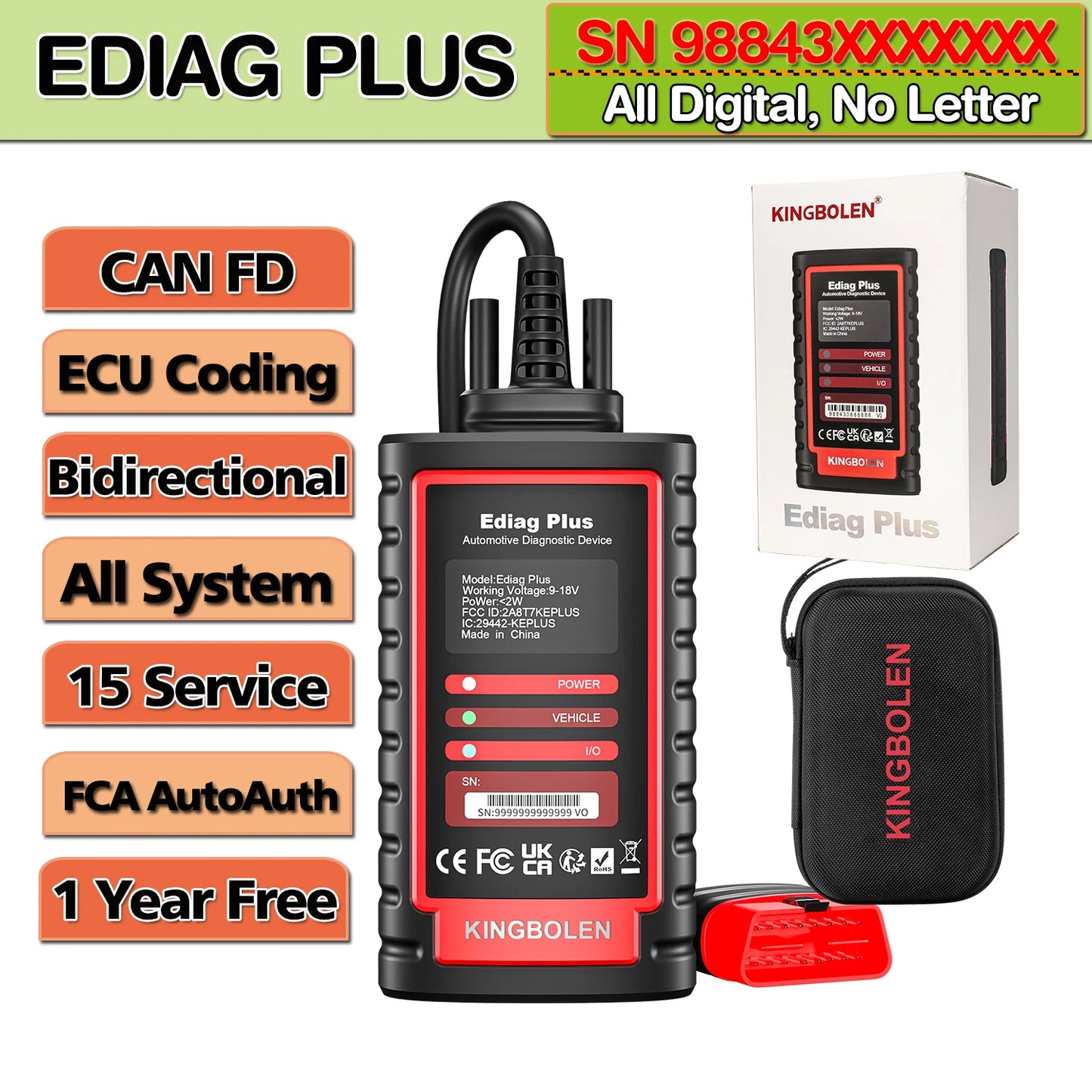 OBD2 Scanner 16 resets