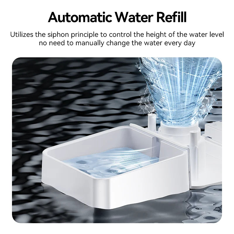 8.5L 2In1 Automatic Pet Feeder Gravity Water Fountain