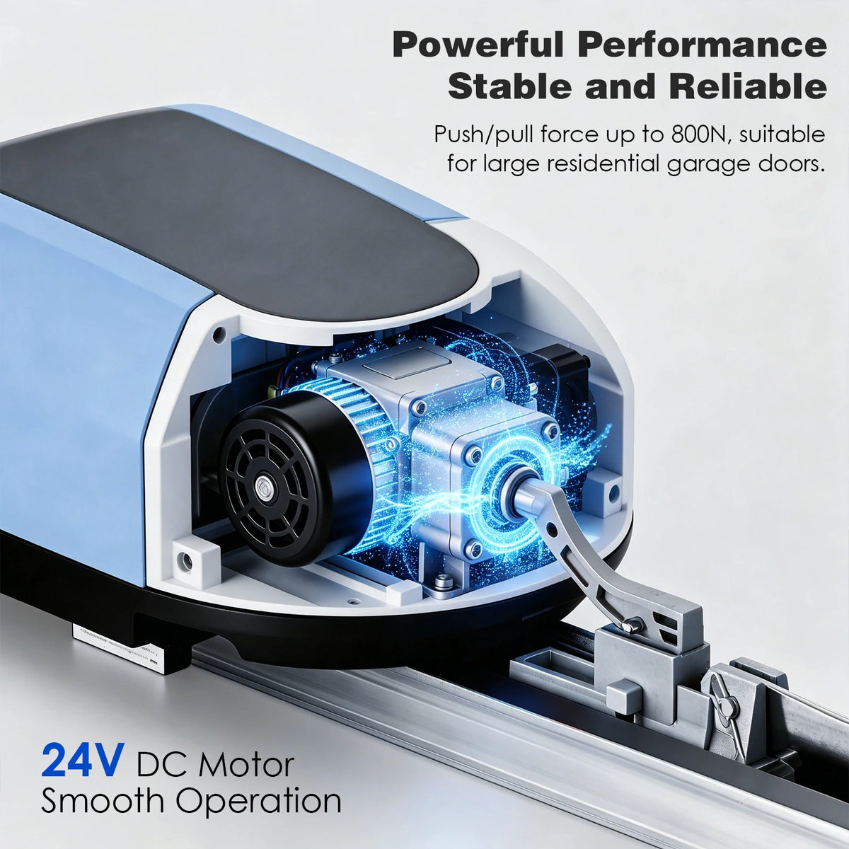 Roller Garage Door Opener Operator Kit with Remote Control