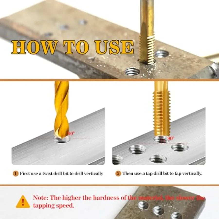 Metric Drill and Tap Set with 1Pc Tap Wrench