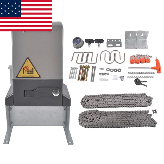 3300lbs 550W Motor Remote Kit Gate Operator for Sliding Gate