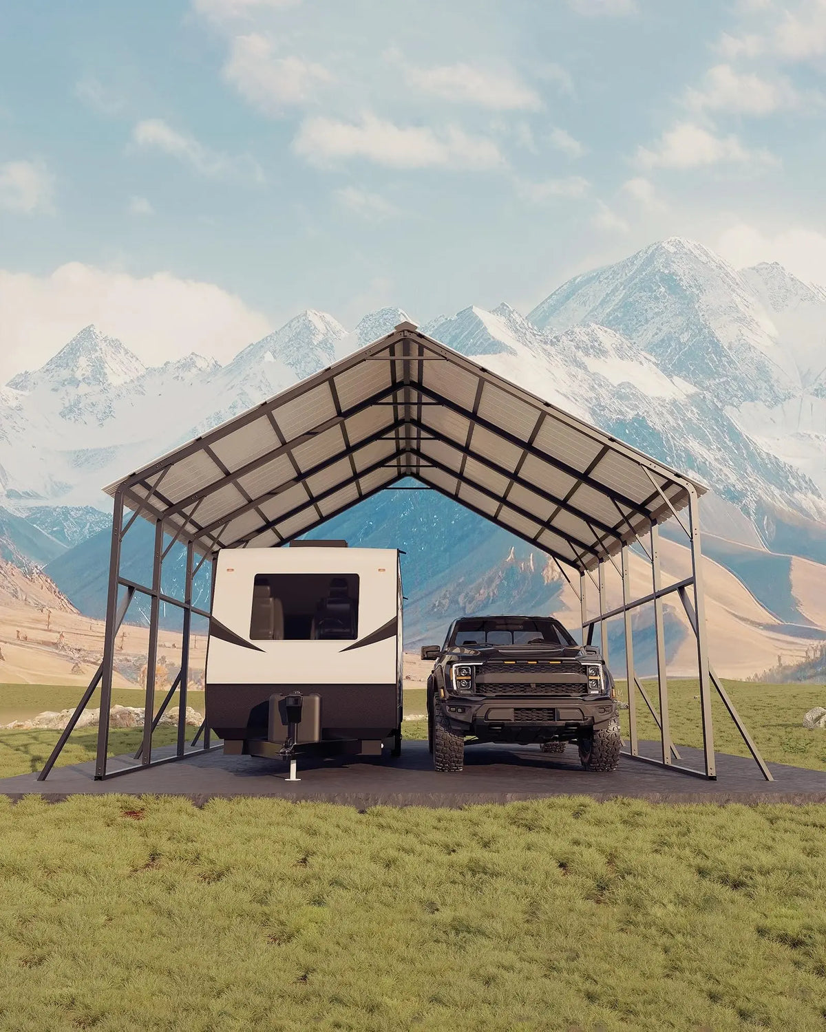 20x20 ft Metal Carport