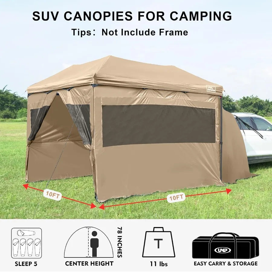 Canopy Tent for Camping with Removable SUV Tailgate