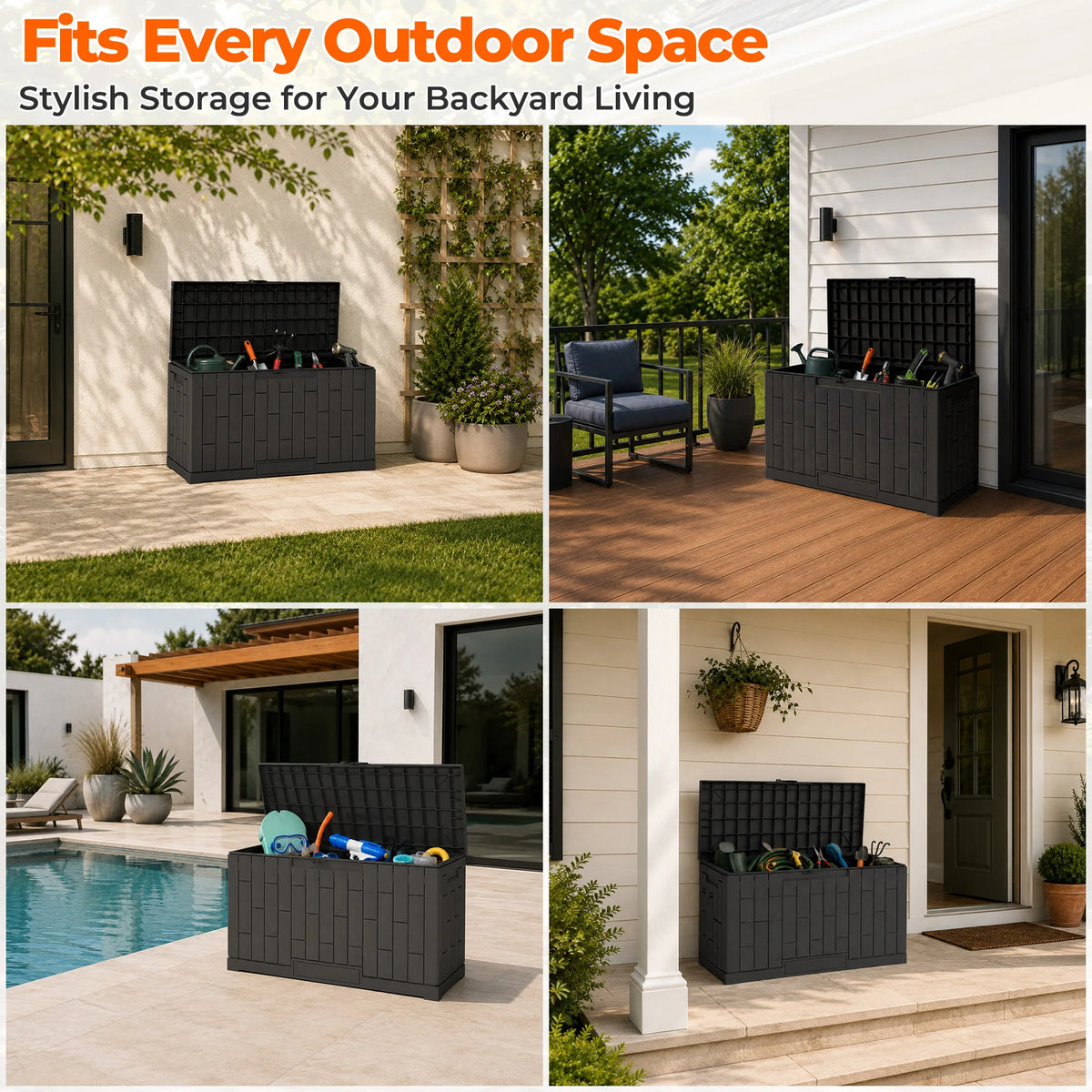 60 Gallon Outdoor Storage Box