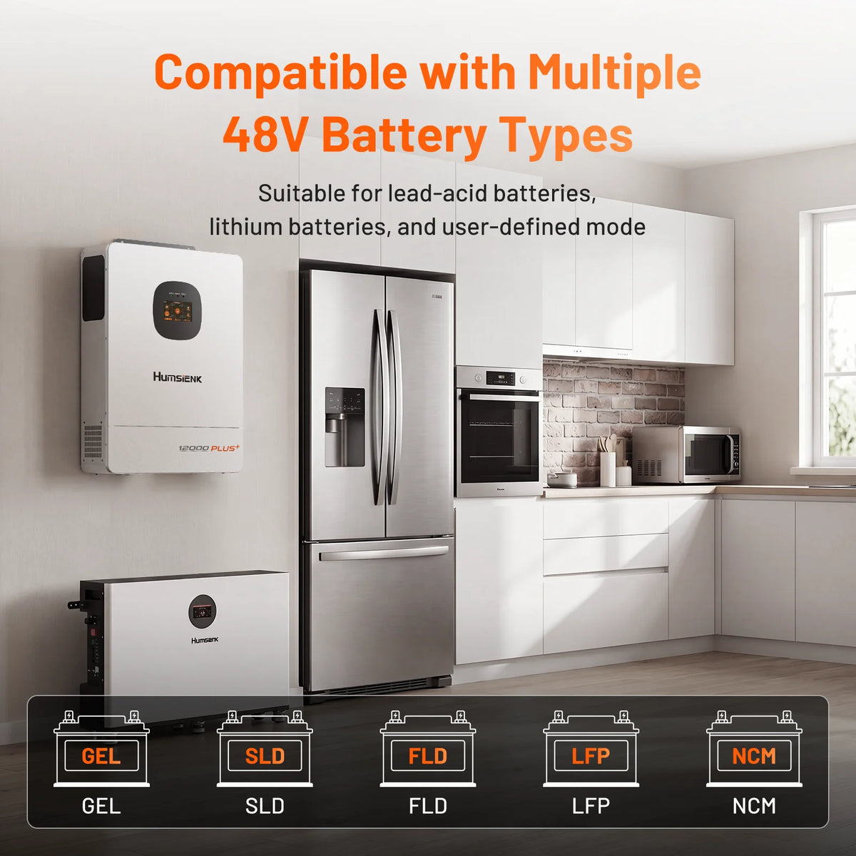48V 12KW/8KW 3-in-1 Solar Hybrid Inverter