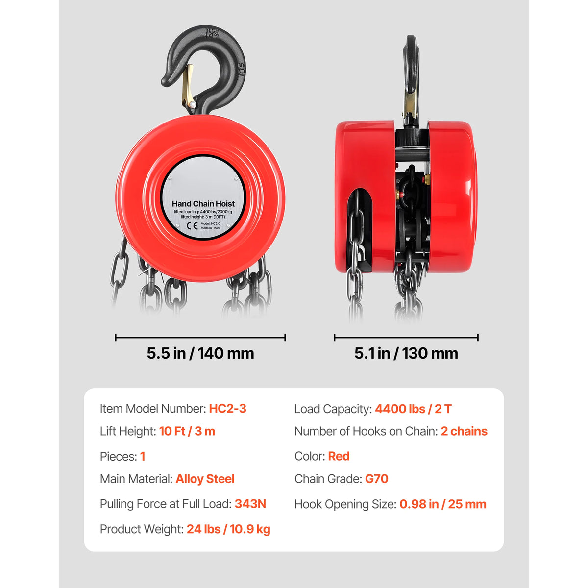 2T Hand Chain Hoist Manual