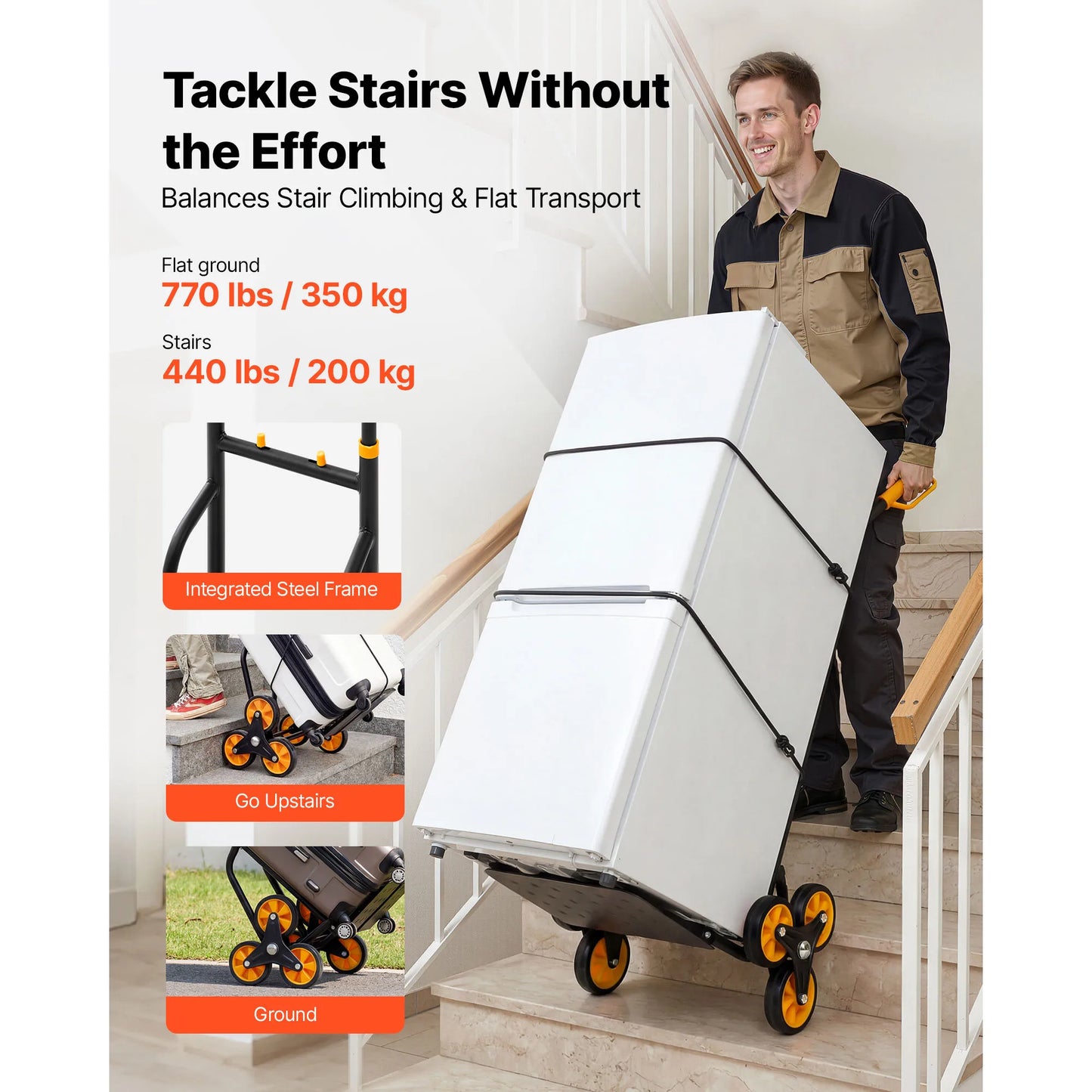 Stair Climbing Cart Folding