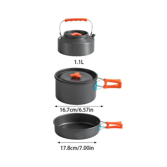 3pcs Camping Cookware Set