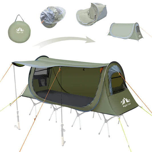 Pop-up Camping Tent for Camping Cot (Excluded)