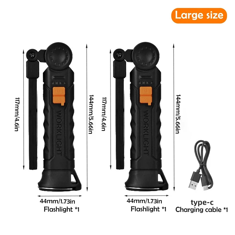 Folding Work Light Rechargeable Magnetic