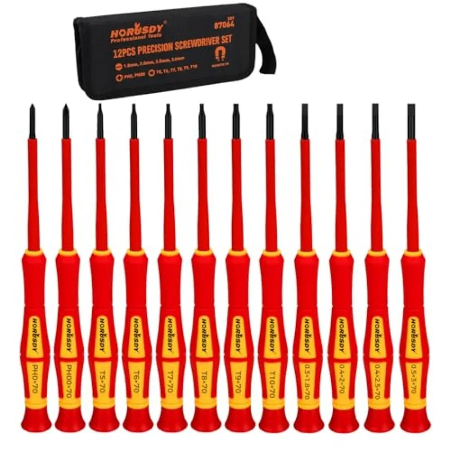 1000V Insulated Electrician Screwdrivers with Magnetic Tips