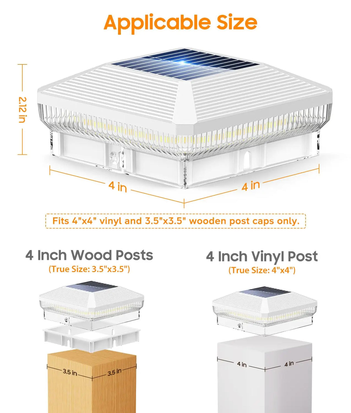 Solar Post Cap Lights