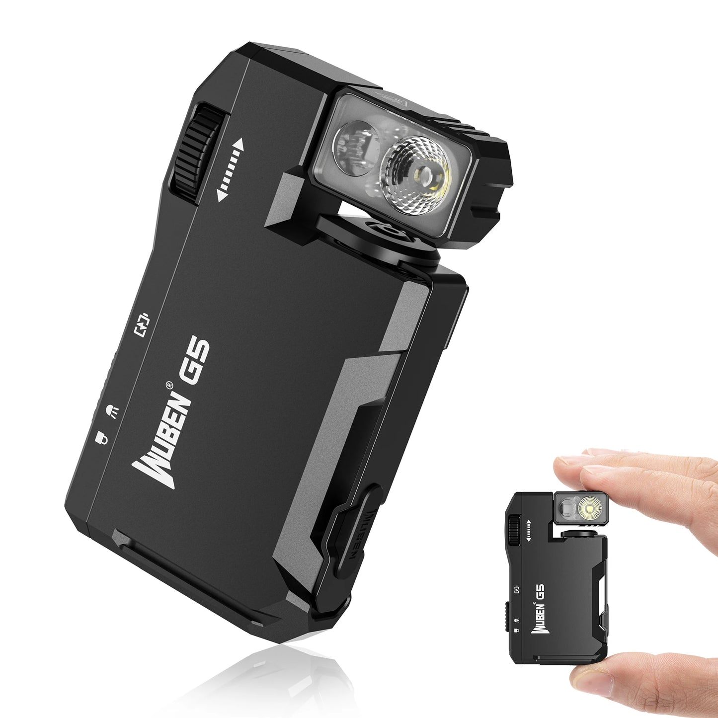 Magnetic Flashlight Rechargeable Keychain