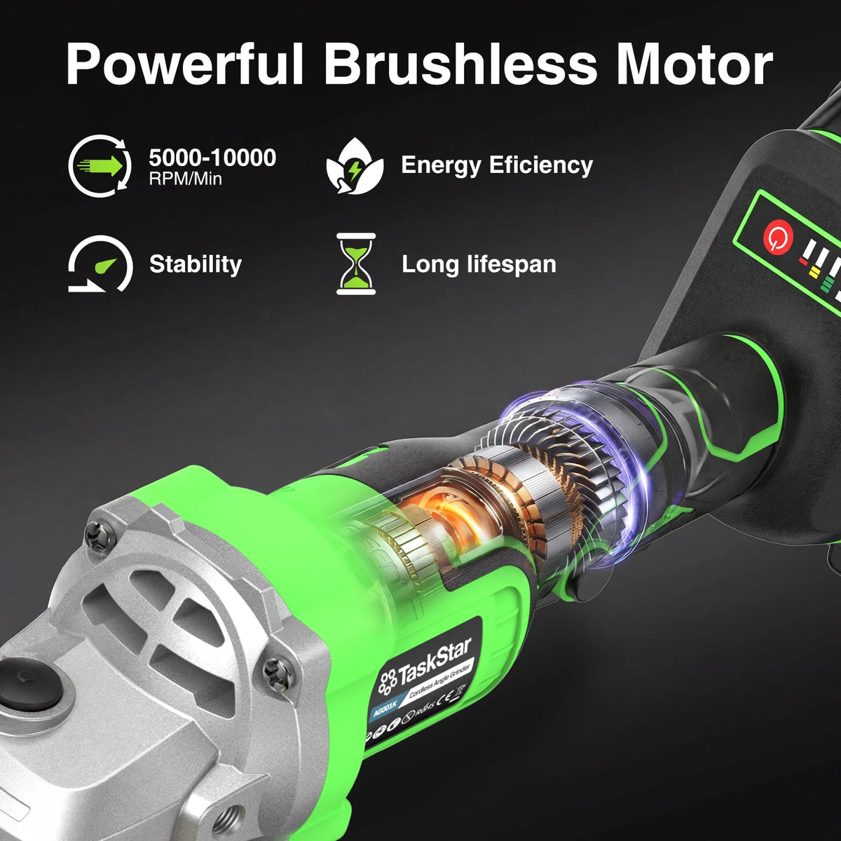 Electric Cordless Angle Grinder
