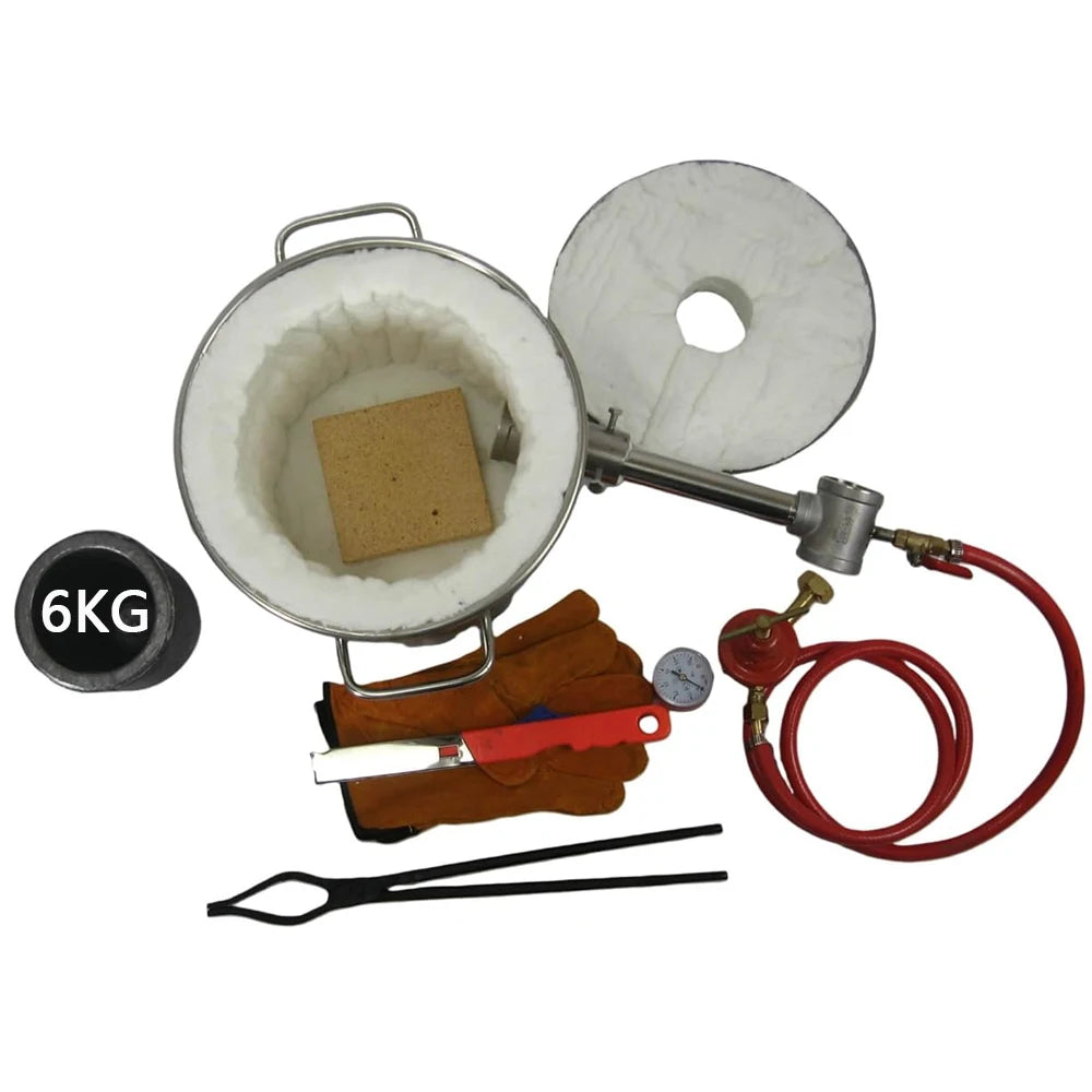 6 KG Gas Metal Melting Furnace