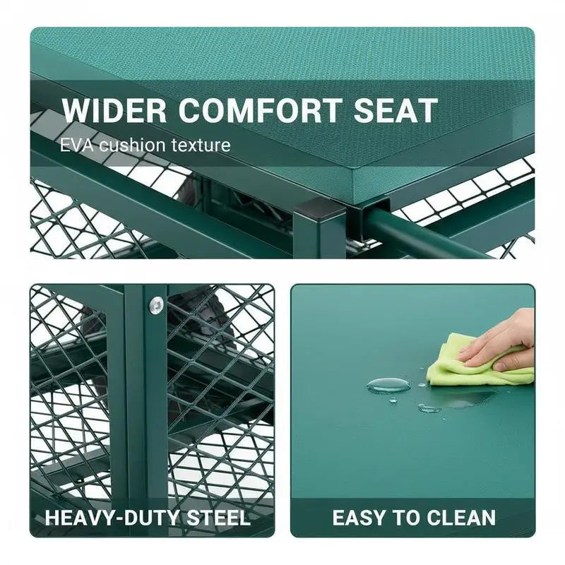 Rolling Garden Cart with Seat