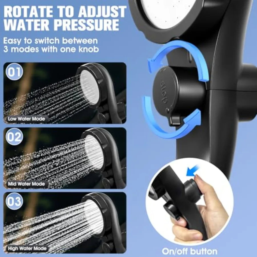 Shower For Camping With 2000W Auto-Off Heater