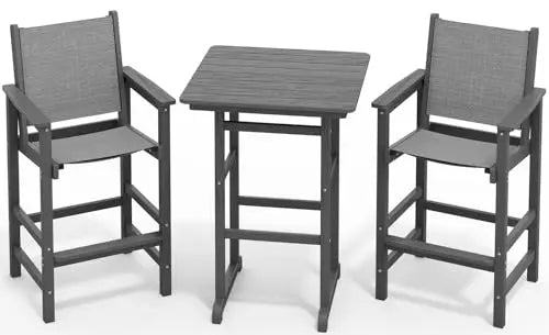 Adirondack Chairs and Bar Table Set